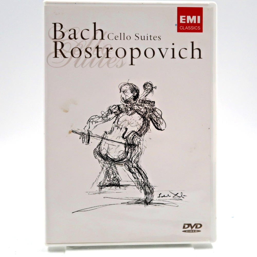 Bach Cello Suites Mstislav Rostropovich EMI Classics DVD 1995 Classical Music